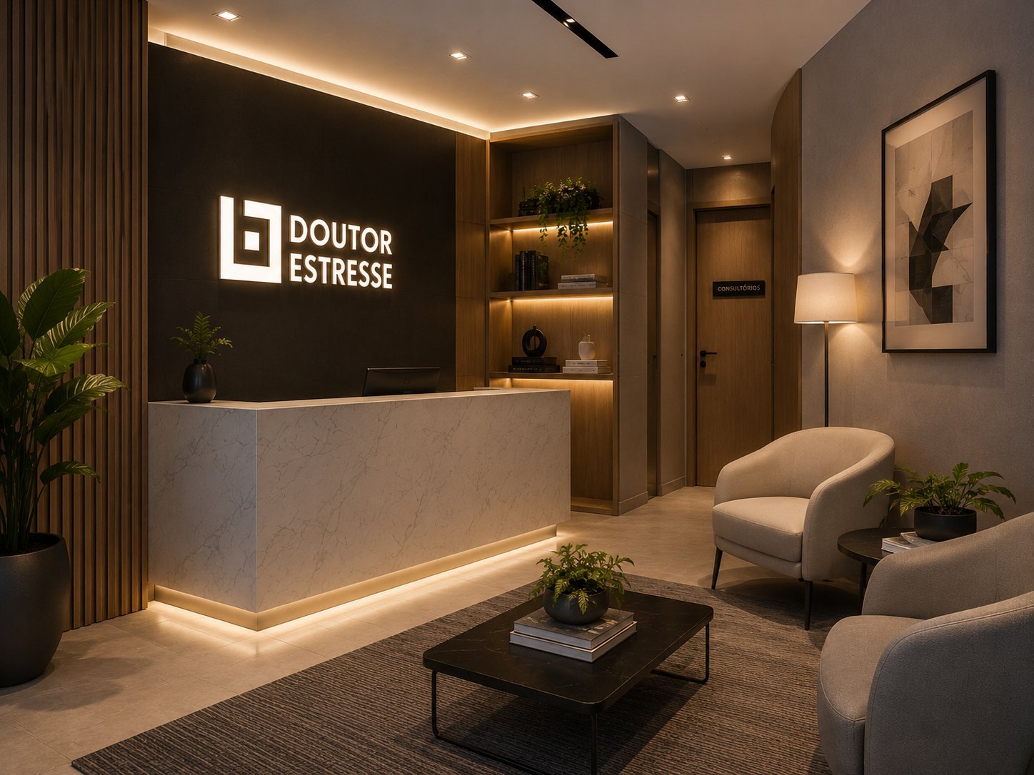 Recepção de uma unidade completa Doutor Estresse